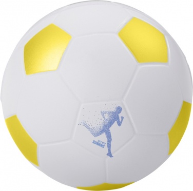 Logotrade advertising product picture of: Football stress reliever, yellow