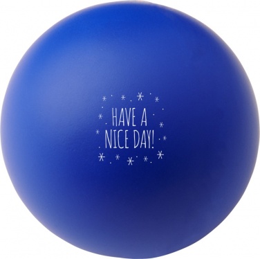 Logo trade promotional product photo of: Cool round stress reliever, royal blue