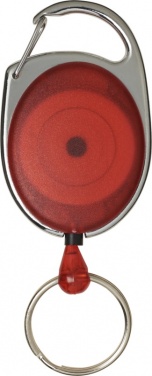 Logo trade corporate gift photo of: Gerlos roller clip key chain, red