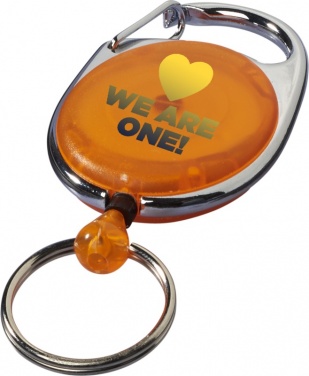 Logo trade business gift photo of: Gerlos roller clip key chain, orange