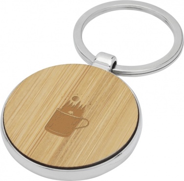 Logotrade corporate gift image of: Nino bamboo round keychain