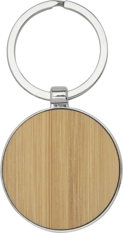 Logotrade promotional item picture of: Nino bamboo round keychain