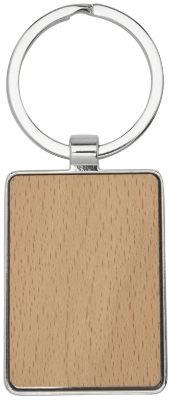 Logotrade advertising product picture of: Mauro beech wood rectangular keychain