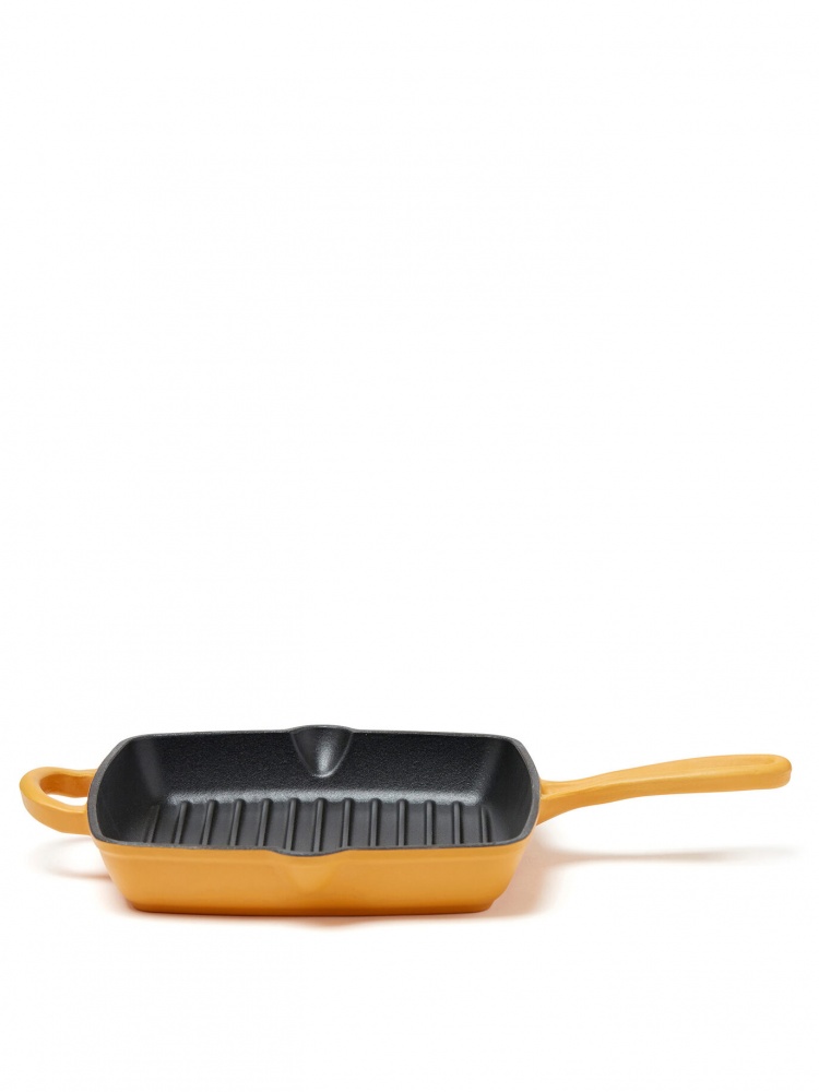 Logo trade promotional gift photo of: Monte grill pan, mustard