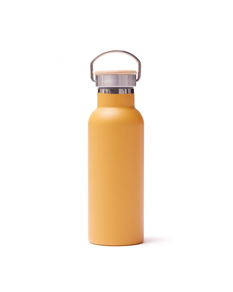 Logo trade corporate gifts picture of: Miles insulated bottle, yellow