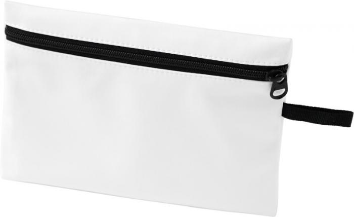 Logo trade promotional gift photo of: Bay face mask pouch, white