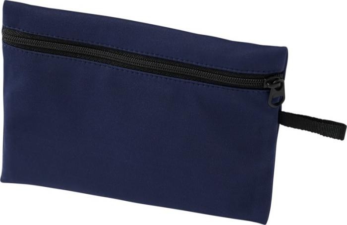 Logo trade promotional giveaways picture of: Bay face mask pouch, navy