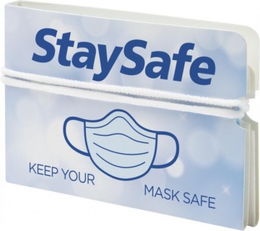 Logotrade corporate gift image of: Nest fold-up face mask wallet, white