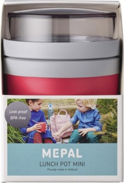 Logo trade corporate gifts image of: Ellipse lunch pot, red