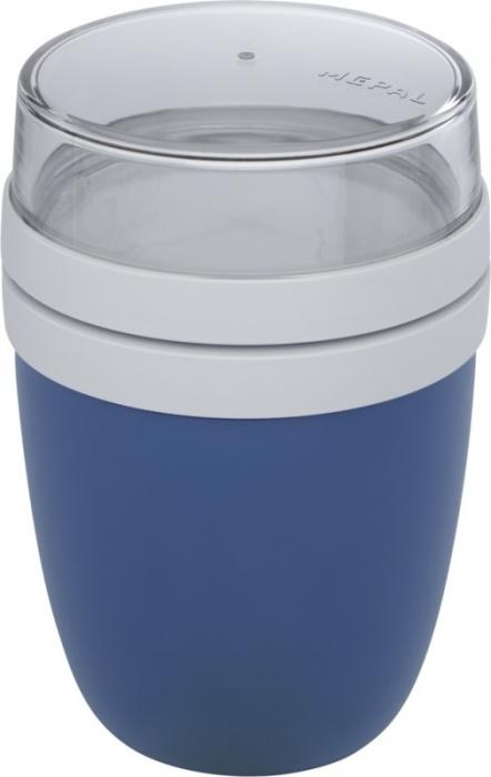 Logo trade promotional products image of: Ellipse lunch pot, navy