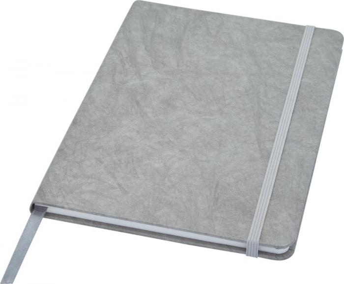 Logotrade promotional giveaway image of: Breccia A5 stone paper notebook, grey