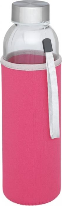 Logo trade business gifts image of: Bodhi 500 ml glass sport bottle, pink