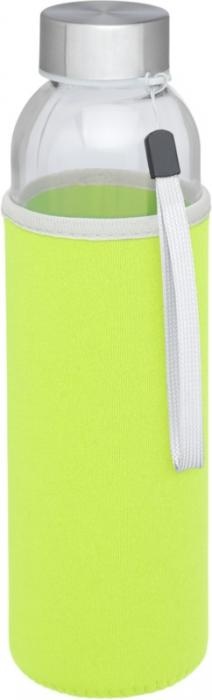 Logo trade promotional gift photo of: Bodhi 500 ml glass sport bottle, lime green