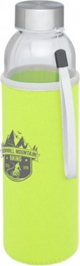 Logotrade promotional items photo of: Bodhi 500 ml glass sport bottle, lime green