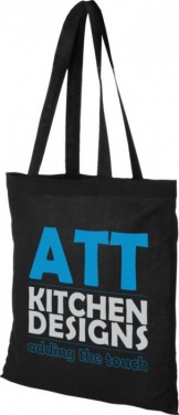 Logo trade promotional gifts picture of: Peru Cotton Tote, black