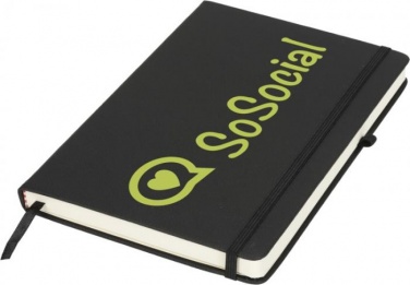 Logo trade advertising products image of: Rivista medium notebook, black