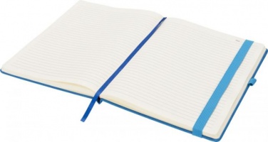 Logo trade promotional items image of: Rivista notebook large, blue