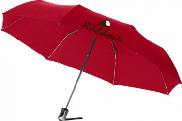 Logo trade promotional product photo of: 21.5" Alex 3-section auto open and close umbrella, red