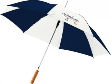 Logo trade promotional products image of: 23" Lisa automatic umbrella, dark blue/white