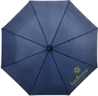 Logotrade promotional product image of: 21,5'' 3-section Ida Umbrella, navy blue