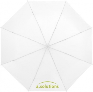 Logo trade advertising products picture of: Ida 21.5" foldable umbrella, white