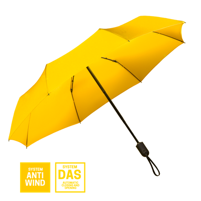 Logo trade advertising products image of: Full automatic umbrella Cambridge, yellow