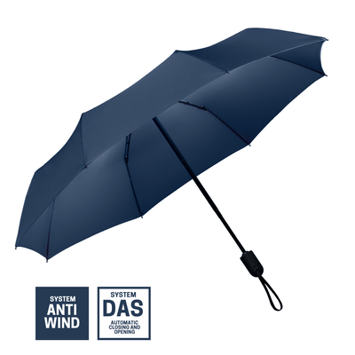 Logo trade promotional products image of: Full automatic umbrella Cambridge, navy blue