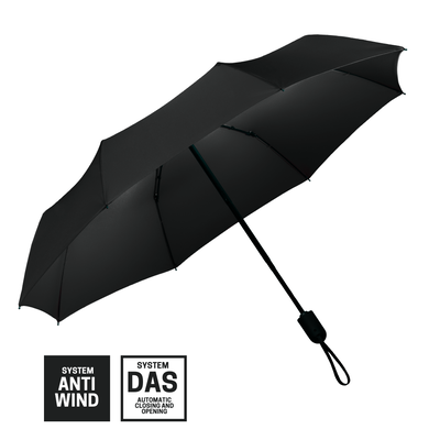 Logo trade promotional merchandise picture of: Full automatic umbrella Cambridge, grey