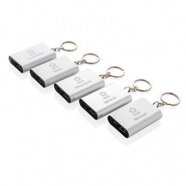 Logotrade business gift image of: 1.000 mAh keychain powerbank, silver