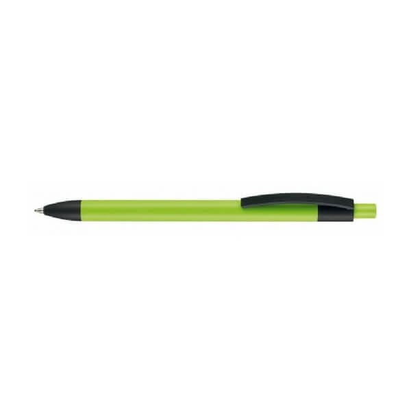 Logotrade promotional merchandise picture of: Capri soft-touch ballpoint pen, green