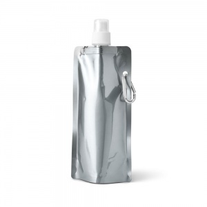 Logotrade promotional giveaway picture of: Folding sport bottle Gided, silver