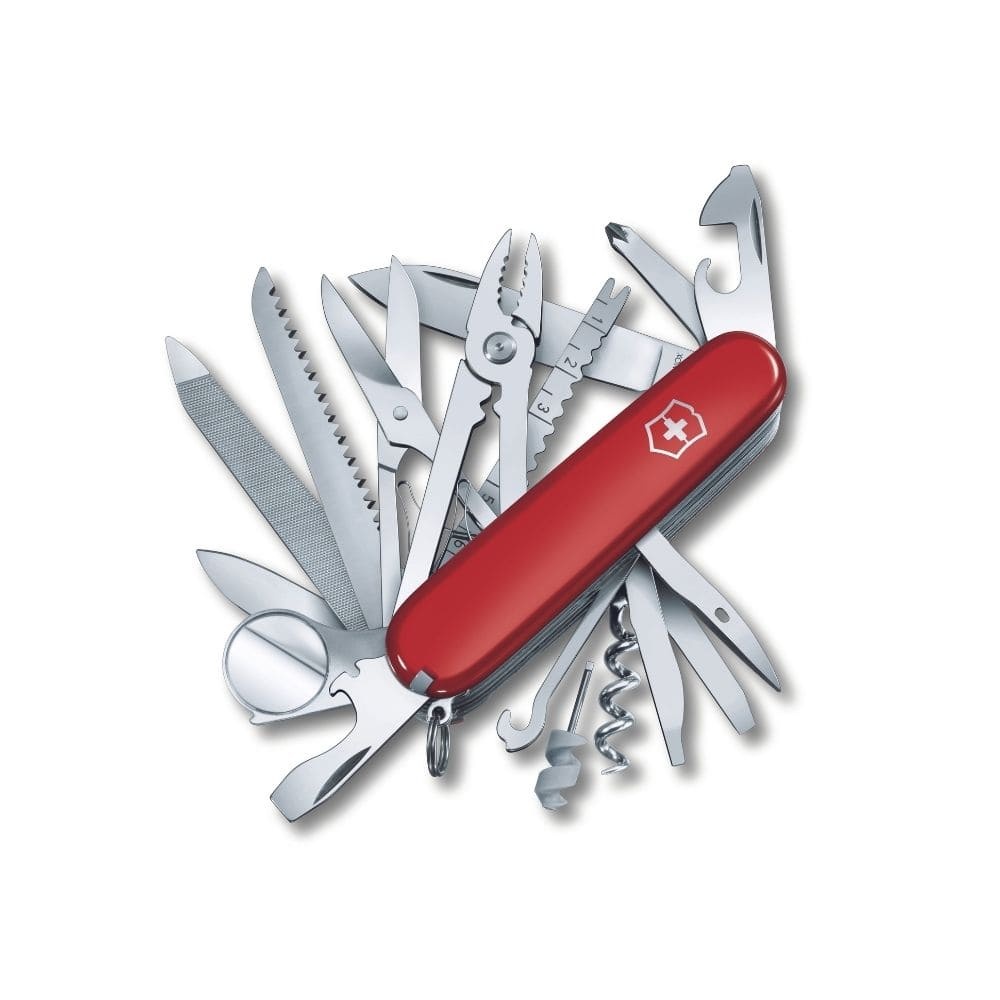 Logo trade advertising product photo of: Pocket knife SwissChamp multitool, red