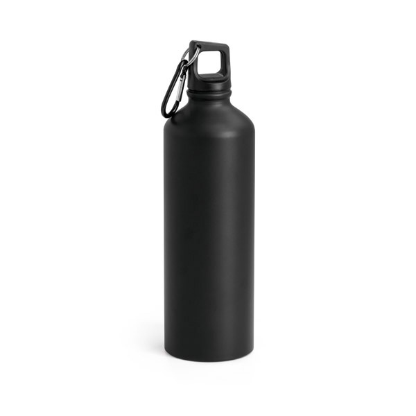 Logo trade promotional items image of: Sports bottle 800 ml, black