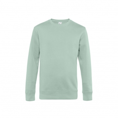 Logo trade promotional merchandise image of: Sweater KING CREW NECK, aqua green