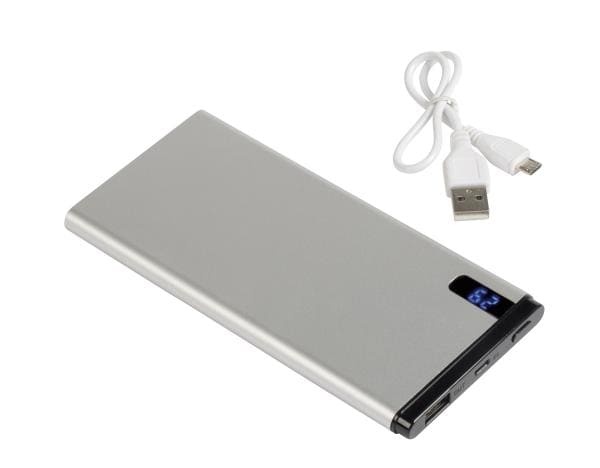 Logotrade promotional merchandise photo of: Powerbank INDICATOR 10000 mAh, silver