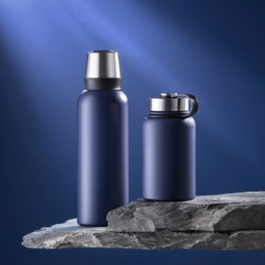 Logotrade advertising product image of: Nordic Steel Vacuum Thermos, 1000 ml, blue