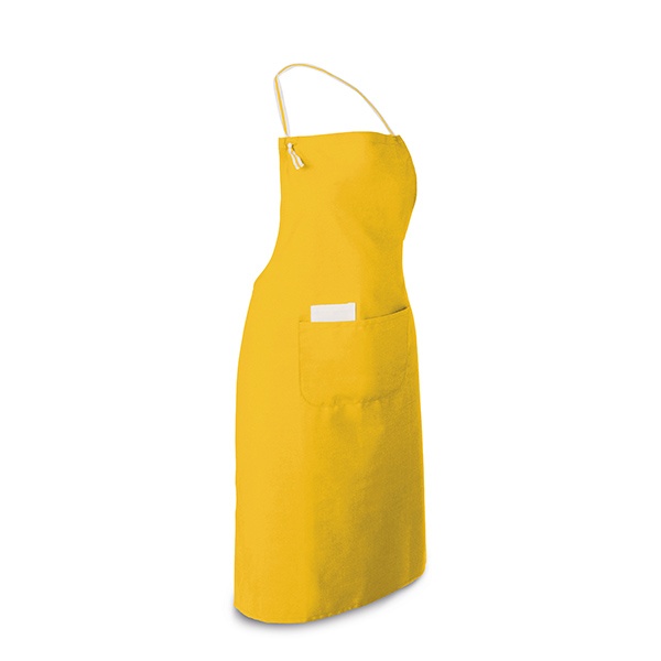 Logo trade promotional items image of: Apron with 2 pockets, yellow