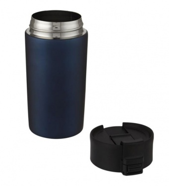 Logo trade business gifts image of: Jetta 330 ml copper vacuum insulated tumbler, blue