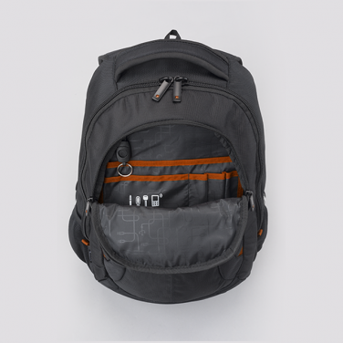 Logo trade corporate gifts image of: VOYAGER I BUSINESS BACKPACK, Orange