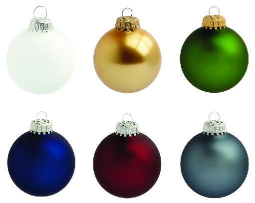 Logo trade advertising products image of: Christmas ball with 2-3 color logo 6 cm