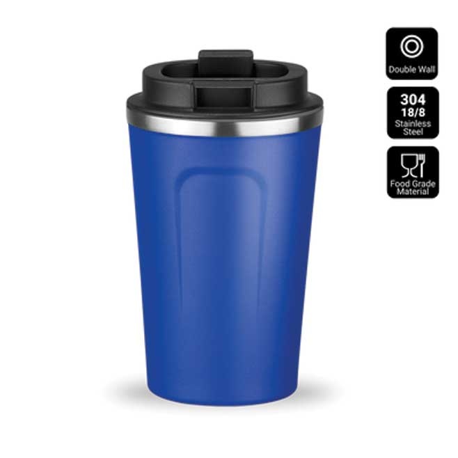 Logo trade promotional items image of: Nordic coffe mug, 350 ml, blue