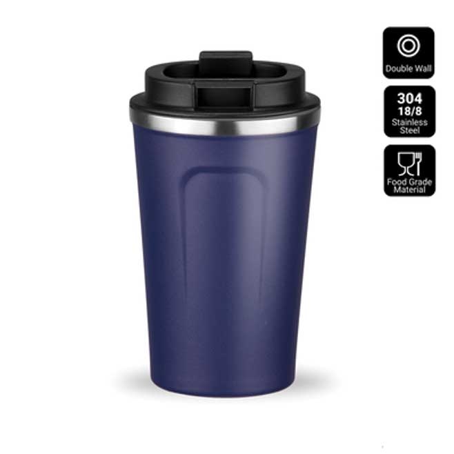 Logo trade promotional products image of: Nordic coffe mug, 350 ml, navy blue