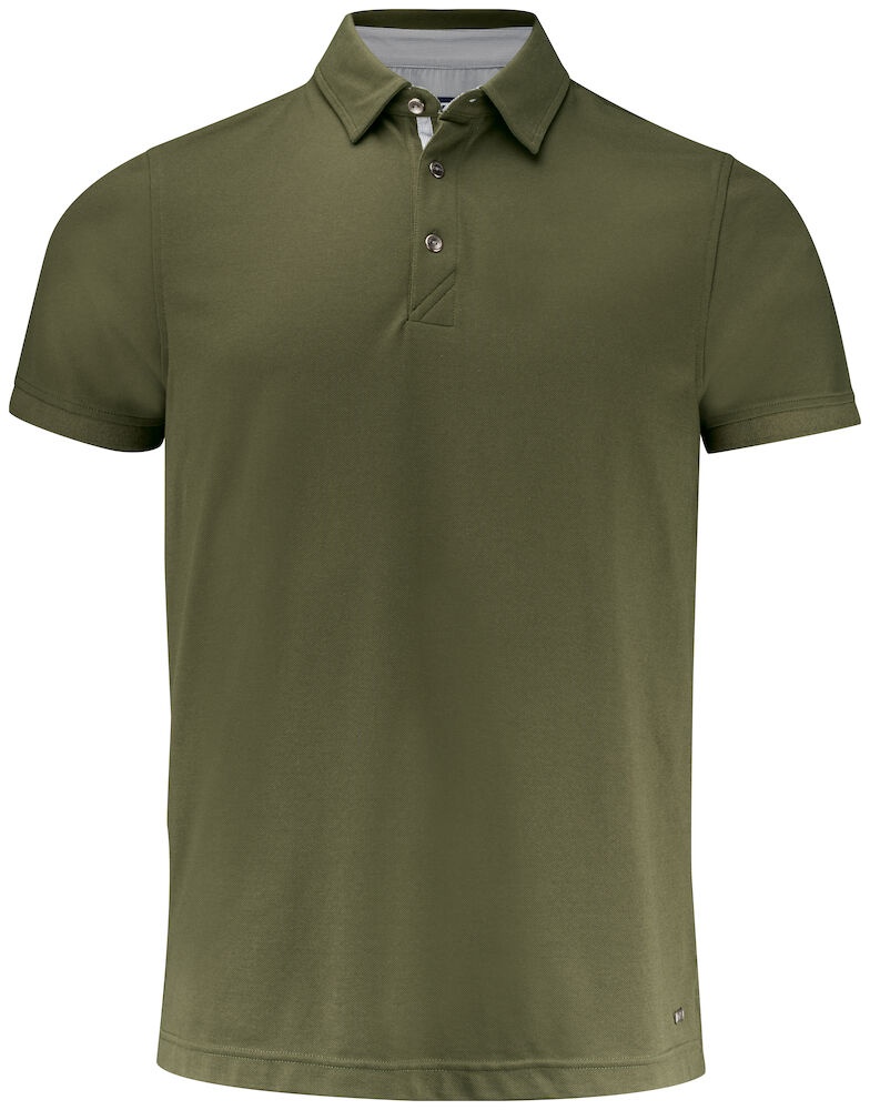 Logo trade promotional merchandise picture of: Advantage Premium Polo Men, Ivy green