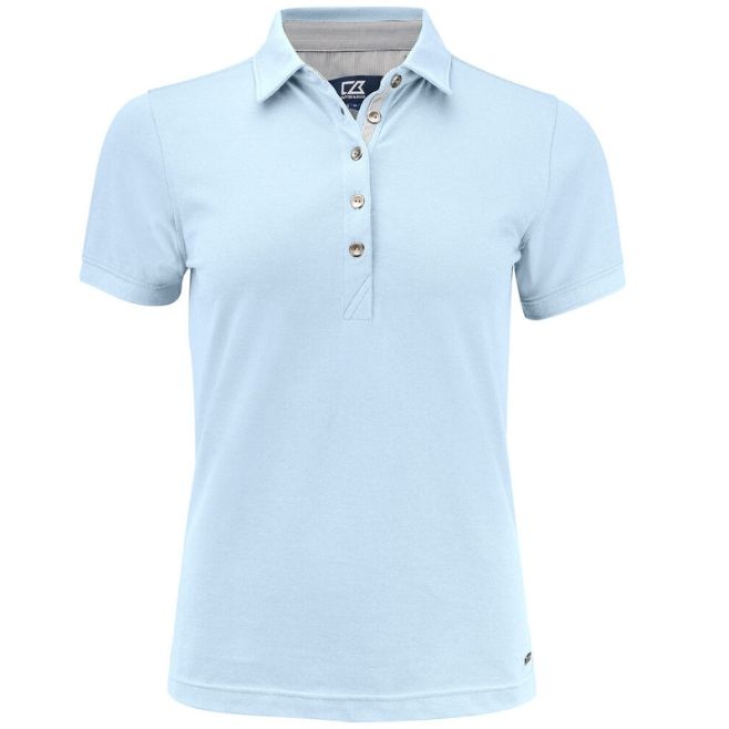 Logo trade promotional gifts picture of: Advantage Premium Polo Ladies, sky blue