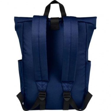 Logotrade business gift image of: Cool Byron 15.6" roll-top backpack 18L, dark blue