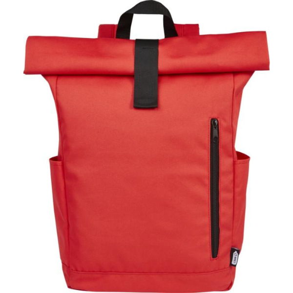 Logo trade advertising products picture of: Cool Byron 15.6" roll-top backpack 18L, red