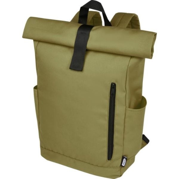 Logotrade promotional item picture of: Cool Byron 15.6" roll-top backpack 18L, green