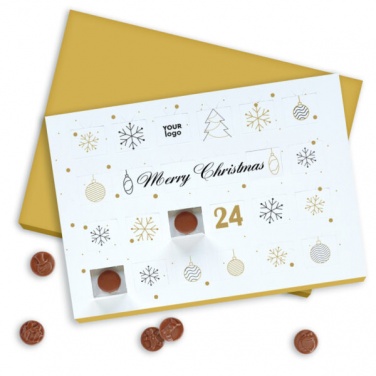 Logo trade corporate gifts image of: Christmas Advent Calendar with chocolate