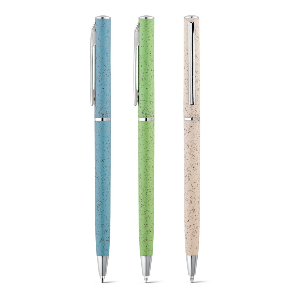 Logo trade promotional product photo of: Devin Ball pen with wheat straw fibre