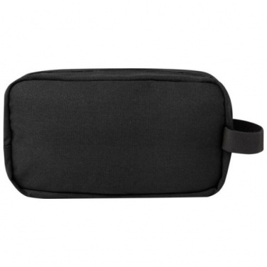 Logo trade promotional gifts picture of: Joey GRS recycled canvas travel accessory pouch bag 3,5 l, black